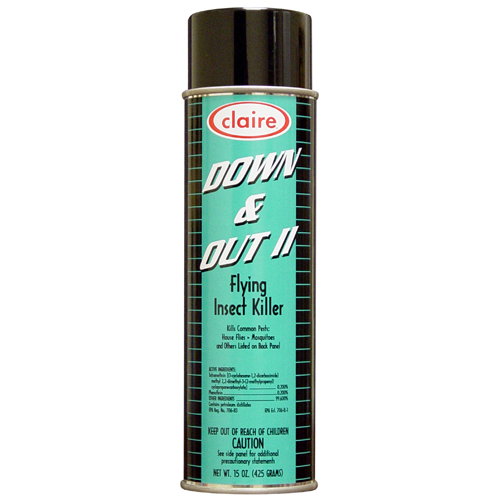 Insect Killer Down &amp; Out  Flying 15oz  Aerosol 12/cs 261 