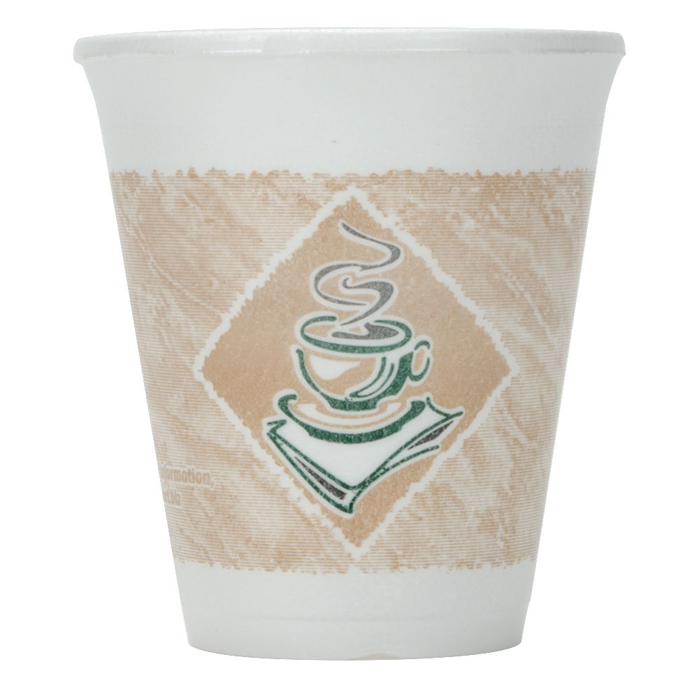 Cup Foam 8oz Cafe G Green  1m/cs 8x8g