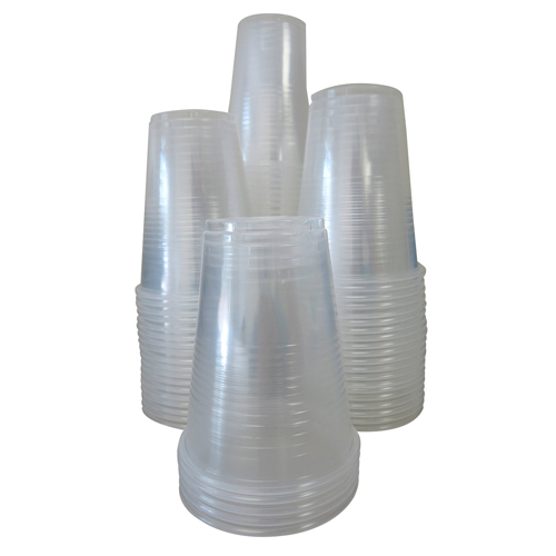 Cup Plastic 9oz Translucent Wrapped  