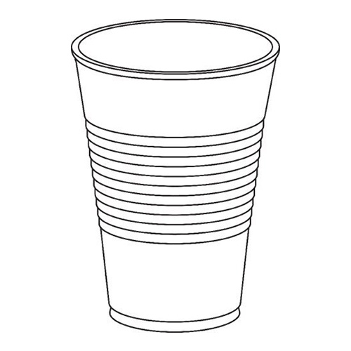 Cup Plastic 10oz Translucent  2500/cs Y10