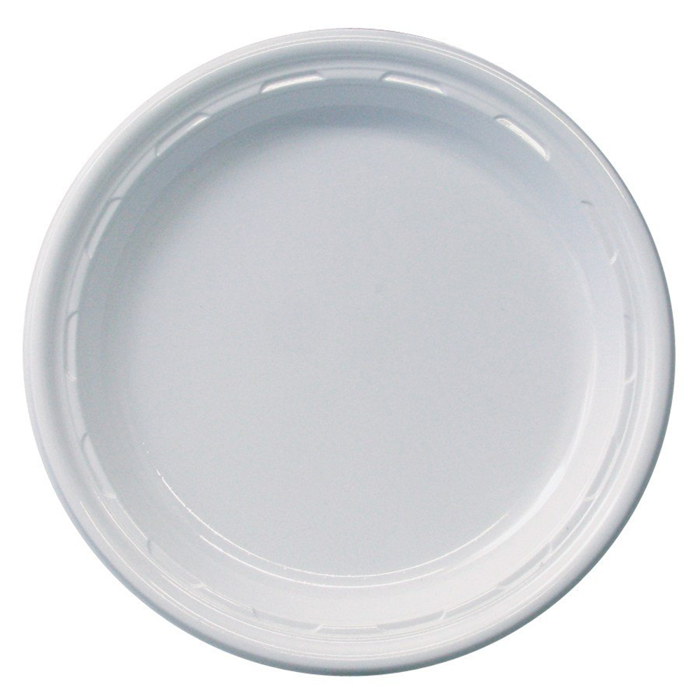 Plate Plastic 9&quot; White 500/cs  9pwf