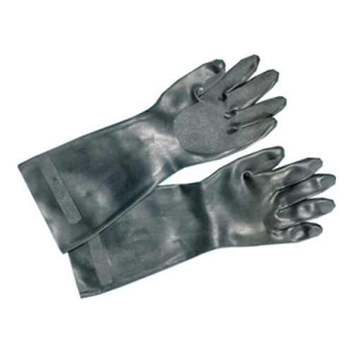 Glove Latex Natural Pot Wash  Lrg/xlg 18&quot; 1/pr Black 