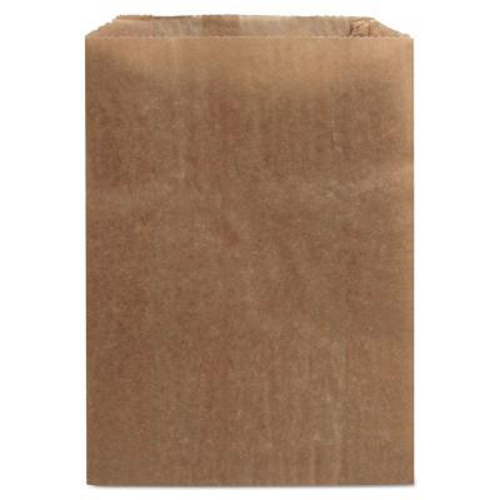Sanitary Waxed Paper Bag Kraft 8.25x12x5.75 500/cs 10900677