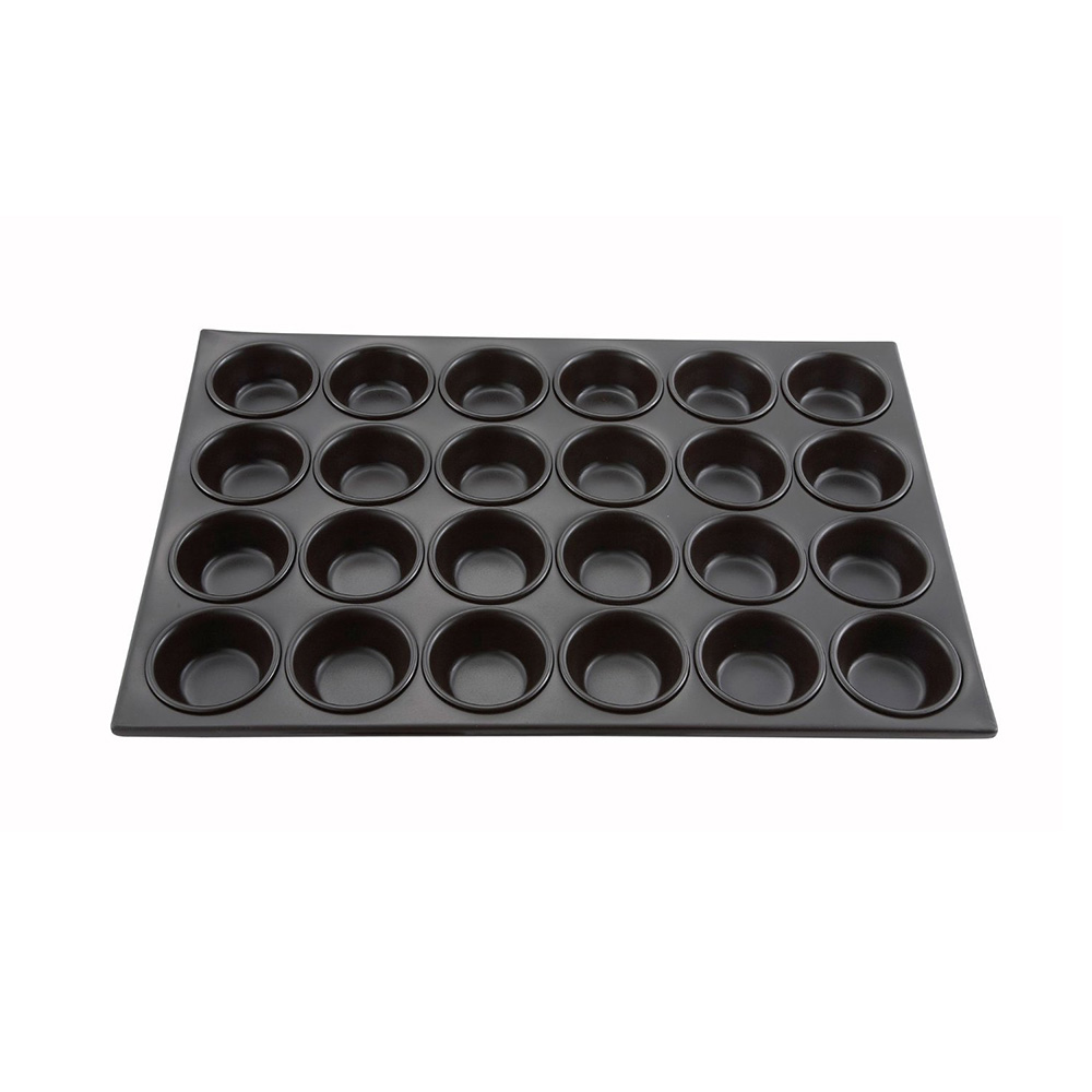 Pan Muffin Aluminum Non-stick   24 Cup 1/ea Amf-24ns