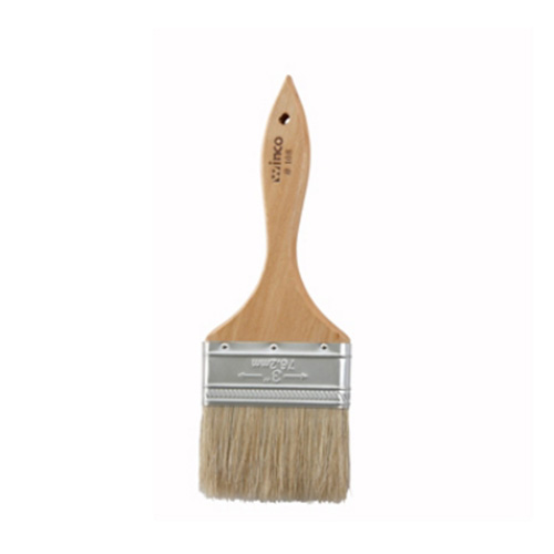Brush Pastry Boar Hair Bristle  Wood Handle 3&quot; Wide 1/ea 