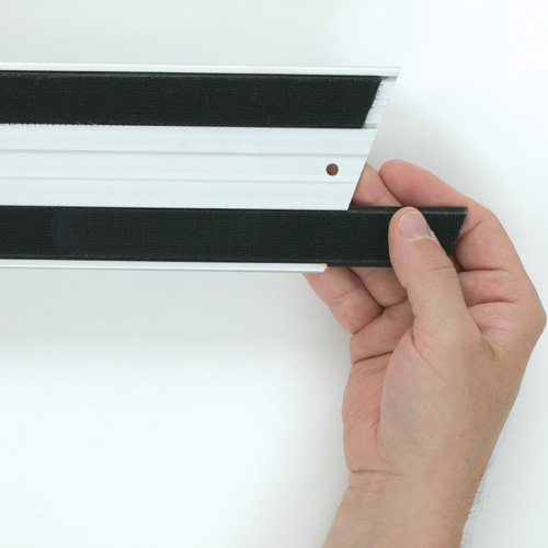 Hook &amp; Loop Set  Replacement  18&quot; Black 1/st Q18000bk00