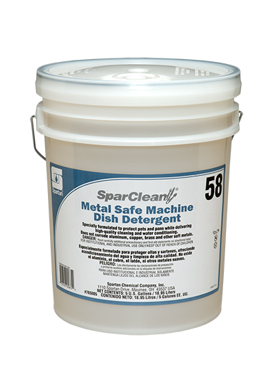 Sparclean Metal Safe Machine  Dish Detergent #58 5 Gal