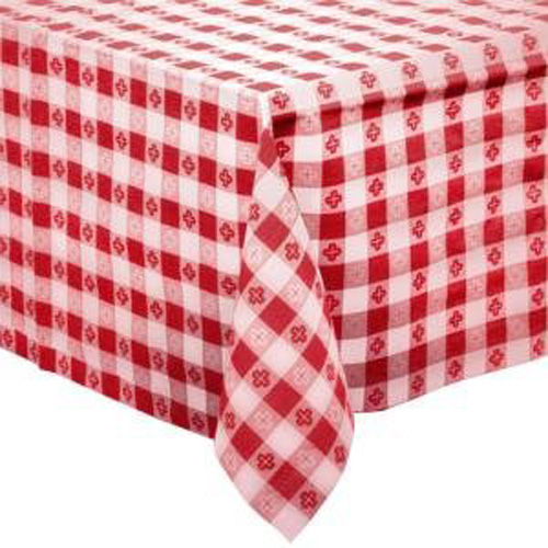 Tablecover Roll Plastic 40x300  Red Gingham 1/rl 114001