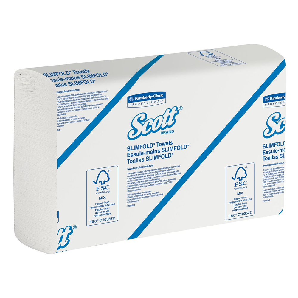 Towel Multifold Slimfold  7.5x11.6 Scott White 2640/cs 