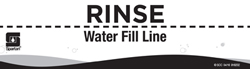 Spartan Rinse 3-Sink Fill Line  Sticker