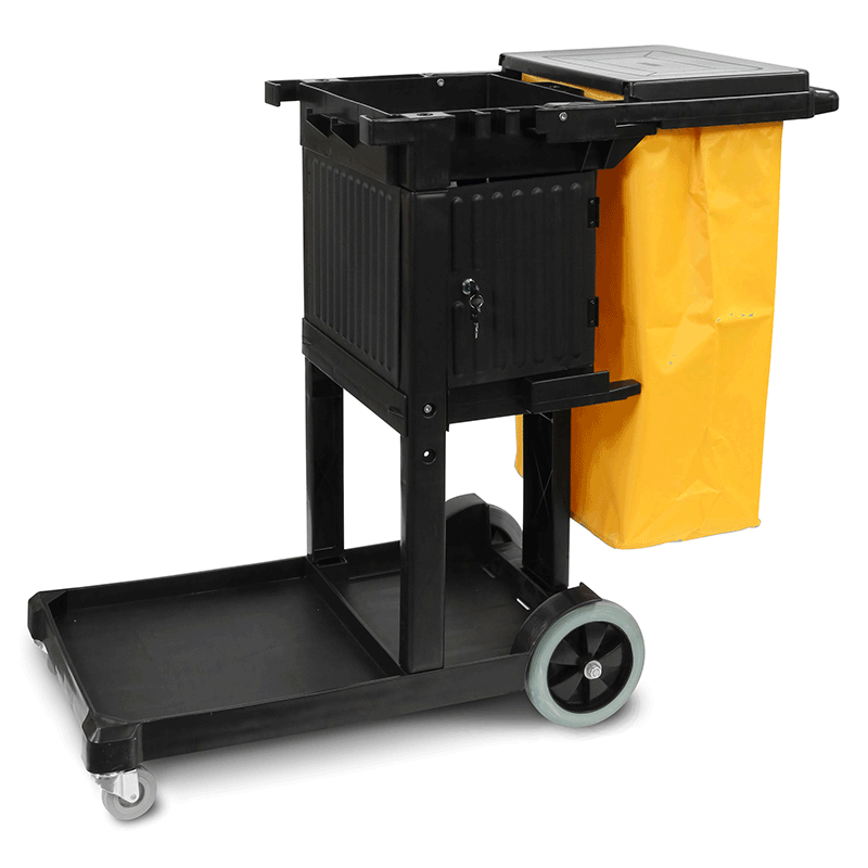 MaxiRough Janitor Cart  W/Locking Cabinet 