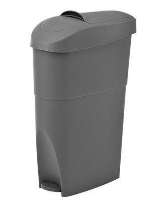 19 Qt Sanitary Step On  Receptacle Gray