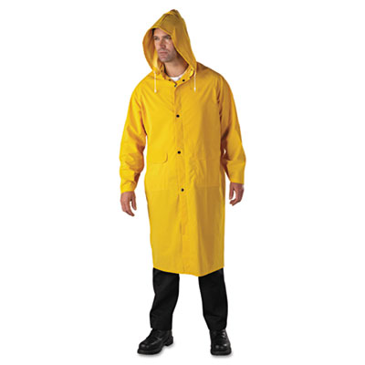 Raincoat PVC/Polyester Yellow 2X-Large