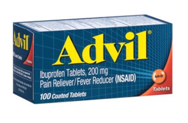 Advil Ibuprofen Pain Reliever 
Tablets (100/bx)