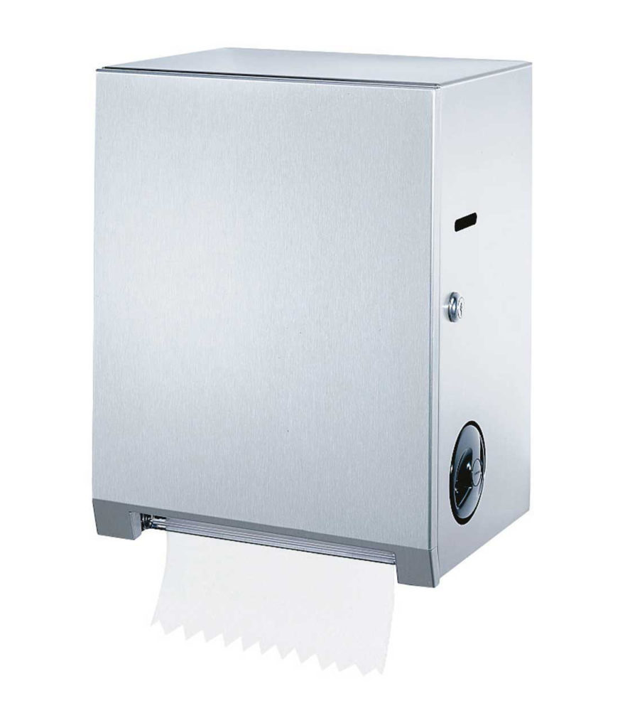 Surface-Mounted Stainless Roll  Towel Pull Dispenser