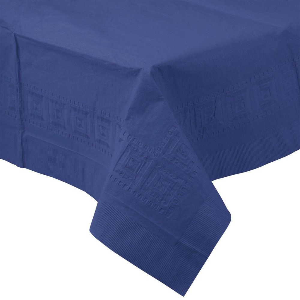 Blue Paper/plastic Table Cover 54x108 (24/cs)