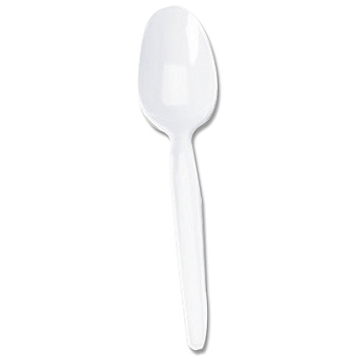 White Heavyweight Teaspoon 24/50 (1200/cs)