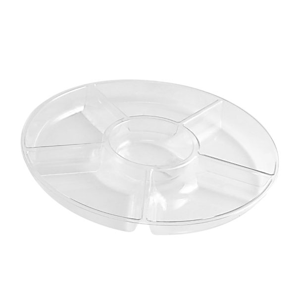 6 Section Clear Tray (24/cs)