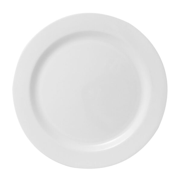 Mod Round Collection 10.25&quot; 
White Dinner Plates 20 Count 
(12/cs)