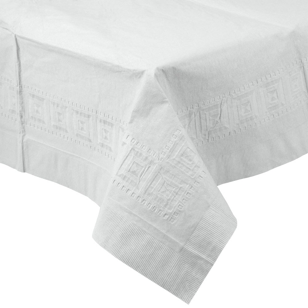 White Paper/Plastic Table Covers 54x108 (24/cs)
