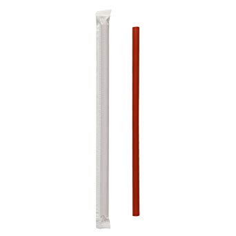Red Giant Wrapped Straw 7-3/4&quot; 24/300