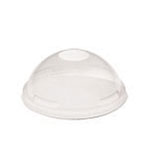 Lid Cup Plastic Dome No Hole  Clear 1m/cs Dnr662