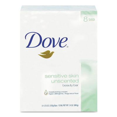Dove Green Sensitive Skin Bar Soap, 4.5 oz. Unscented,