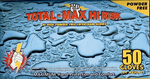Total Max Hi Risk P/f Latex Glove-m (10/cs)