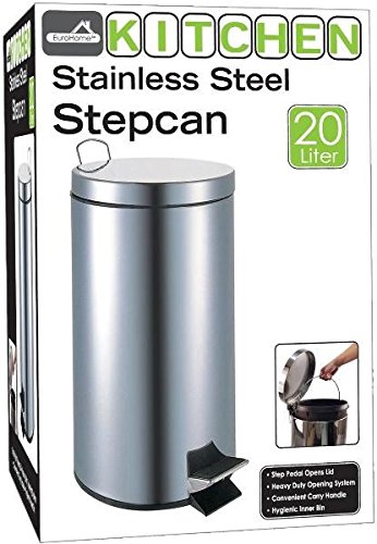 20 Liter Stainless Steel Step Can (1/ea)