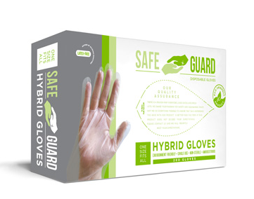 Hybrid Disposables Gloves  200/bx (10/cs)