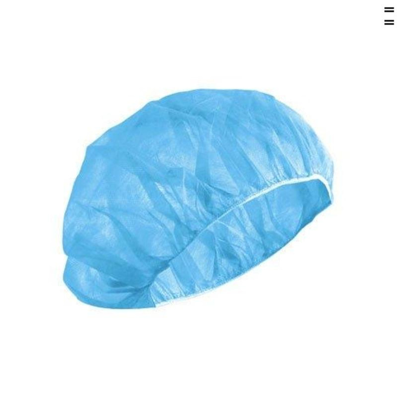 24&quot; Blue Bouffant Cap 
(1000/cs)