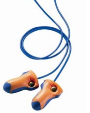 Laser-Trak Metal Detectable  Corded Earplug (100/bx)