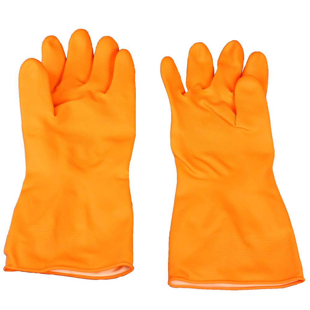 28 Mil Orange Flock Lined  Glove Lg (1/dz)