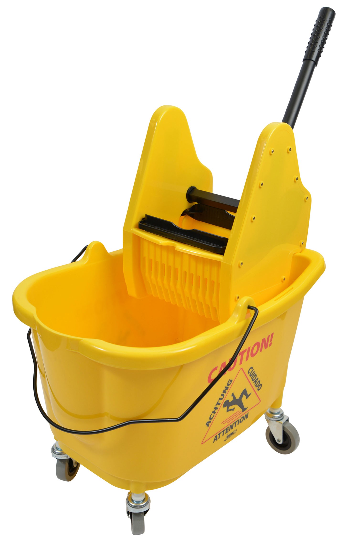 35 Qt Mop Bucket &amp; Down Press Wringer Yellow