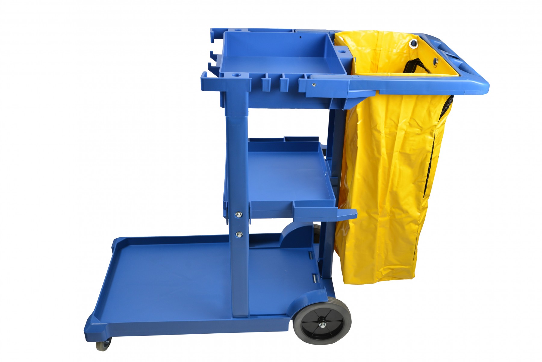 Compact Janitor Cart Blue
