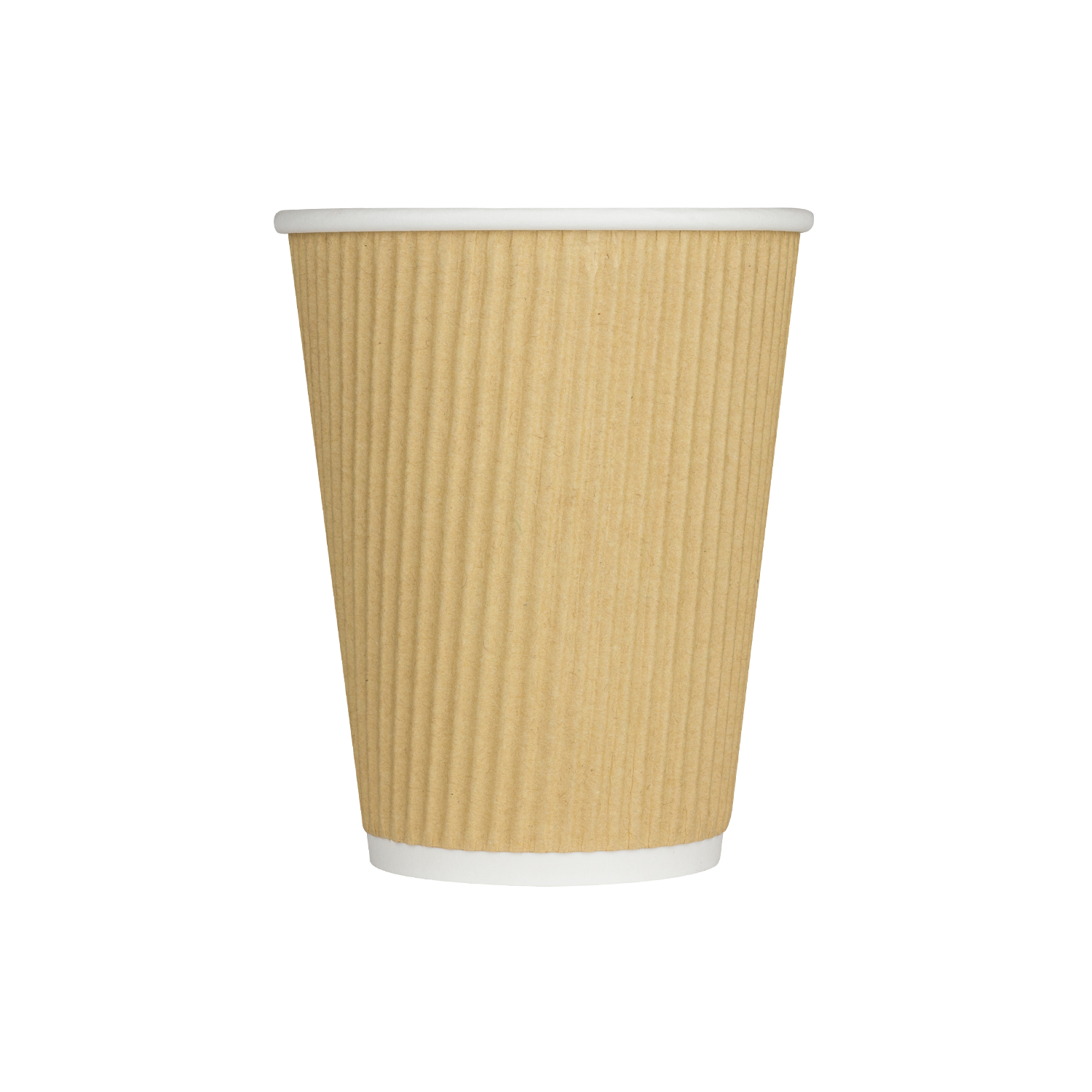 12 Oz Ripple Paper Cup Kraft (460/cs)