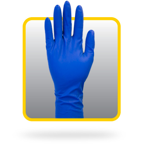 High Wrist Blue Glove-xlg (10/cs)