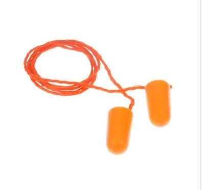 Foam Single-Use Corded  Earplugs (100/bx)