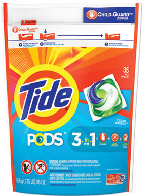 Tide Pods Laundry Detergent  Clean Breeze 36/pk (4/cs)