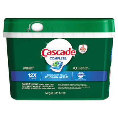 Cascade ActionPacs, Fresh Scent, 43/Tub, (6/cs)