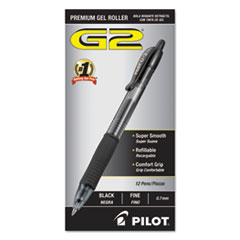Pilot G2 Premium Retractable  Gel Pen Black (12/pk)