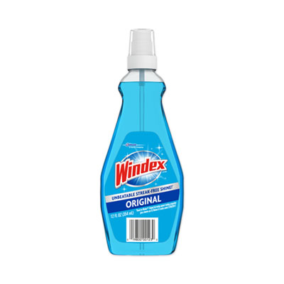 Windex RTU Ammonia-D Glass  Cleaner, 12oz, Pump Bottle 