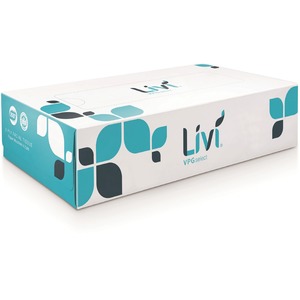 Livi Flat Box Facial Tissue 100 Box (30/cs)