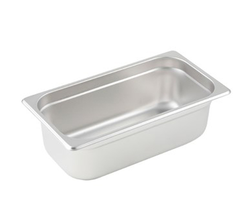 Pan Steam Table  1/3 Size 4&quot;  Deep Anti-jam S/s Spjl-304 1ea 