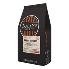 Tullys French Roast Whole Bean  Coffee 18 oz bag (6/cs)