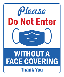 10&quot;x12&quot; Aluminum Face Covering  Sign