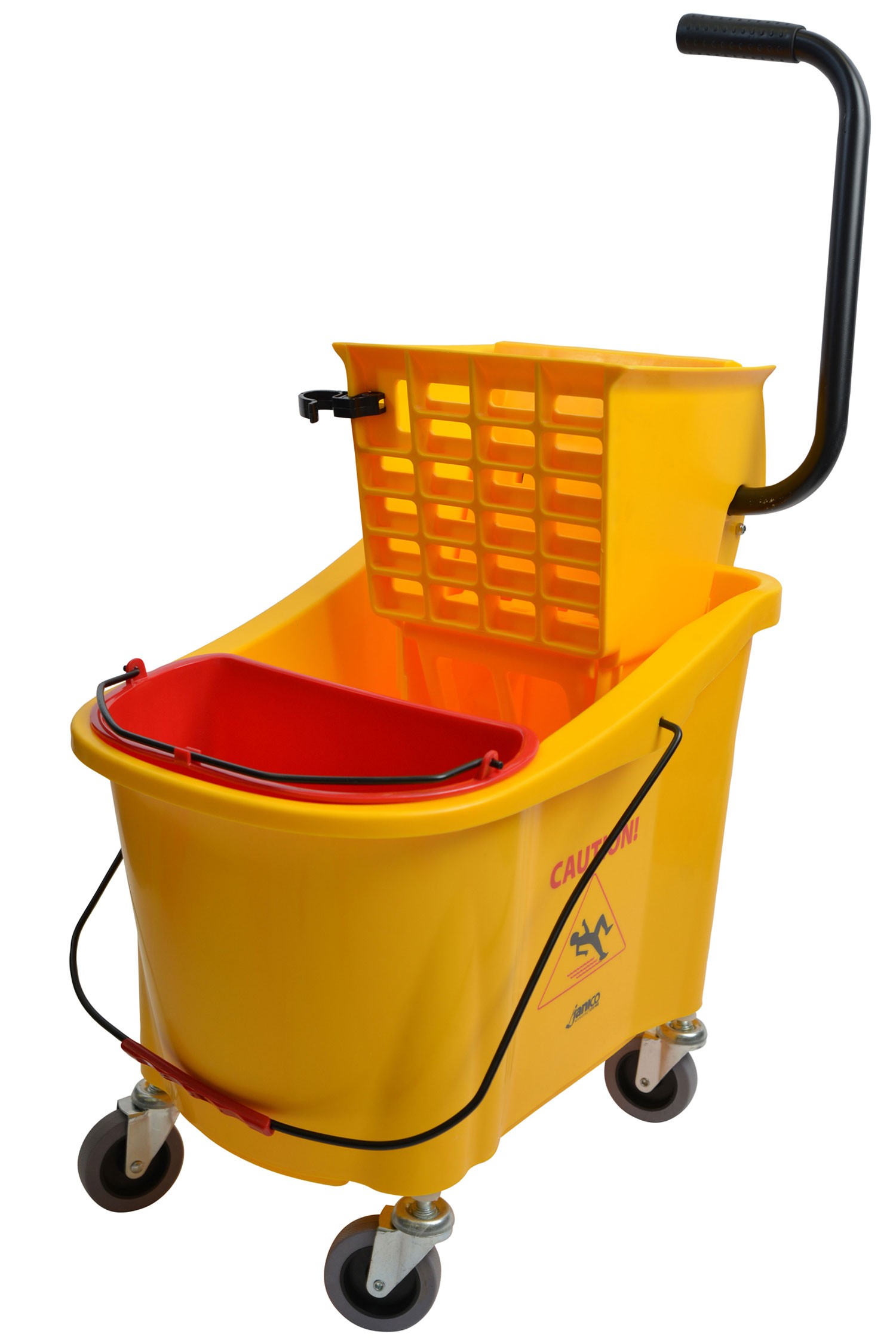 36 Qt Yellow Mop Bucket W/red  Dirty Water Bucket
