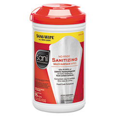 Sani No-Rinse Sanitizing  Multi-Surface Wipes 95 (6/cs)