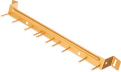 Aluminum Brush Rack 17&quot; Yellow