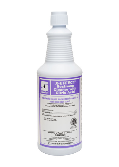 X-Effect Restroom Cleaner with  Citric Acid 1 qt (12/cs)